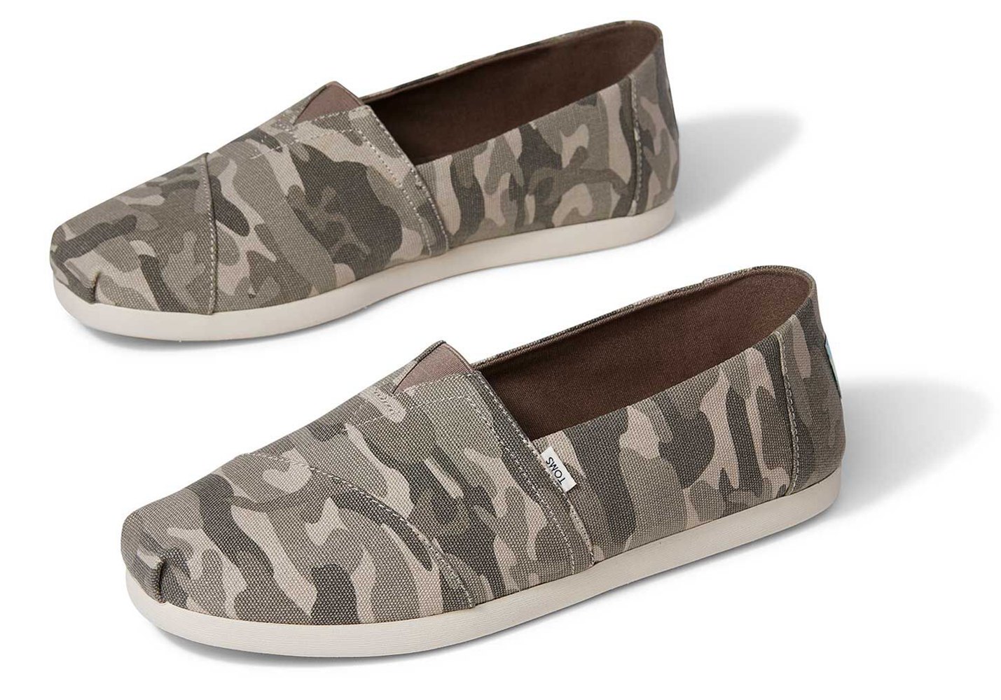 Toms Espadryle Męskie Jasny Szare - Alpargata Forest Camo - 58RPWOVLH